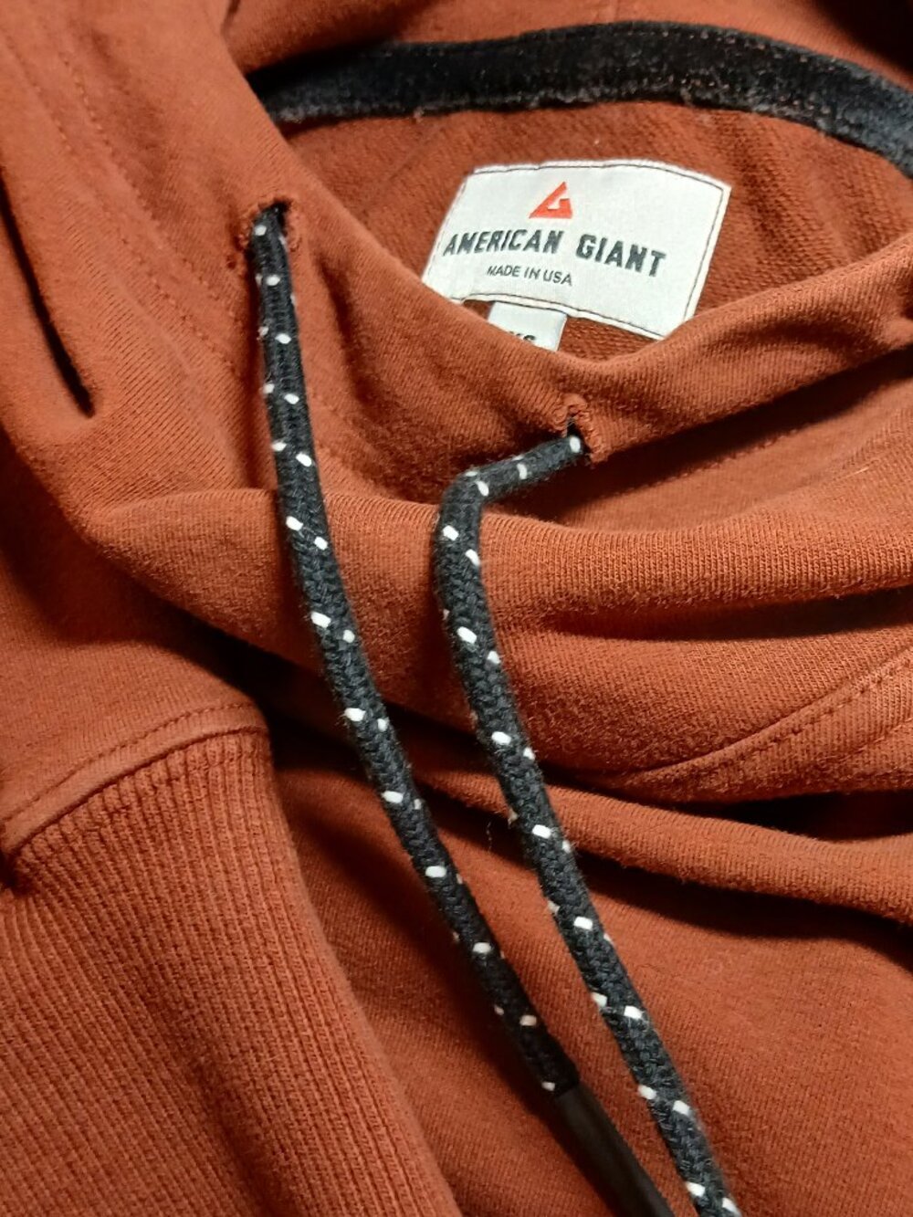 AMERICAN GIANT Cinnamon Brown Tunic Hoodie Sweatshirt - EUC - Picture 6 of 12